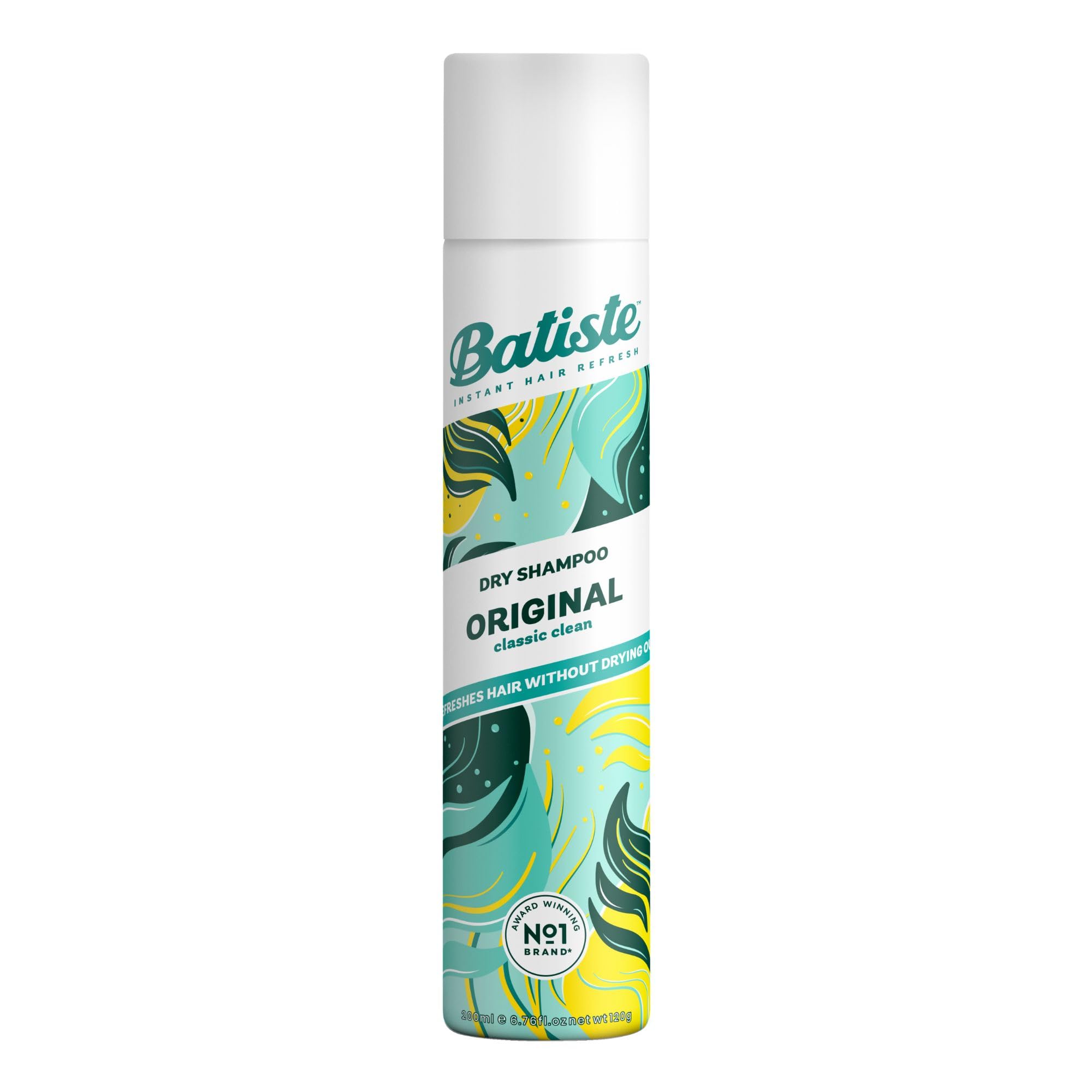 Batiste Dry Shampoo Clean & Classic, 200ml | Instantly refreshes hair, adds volu