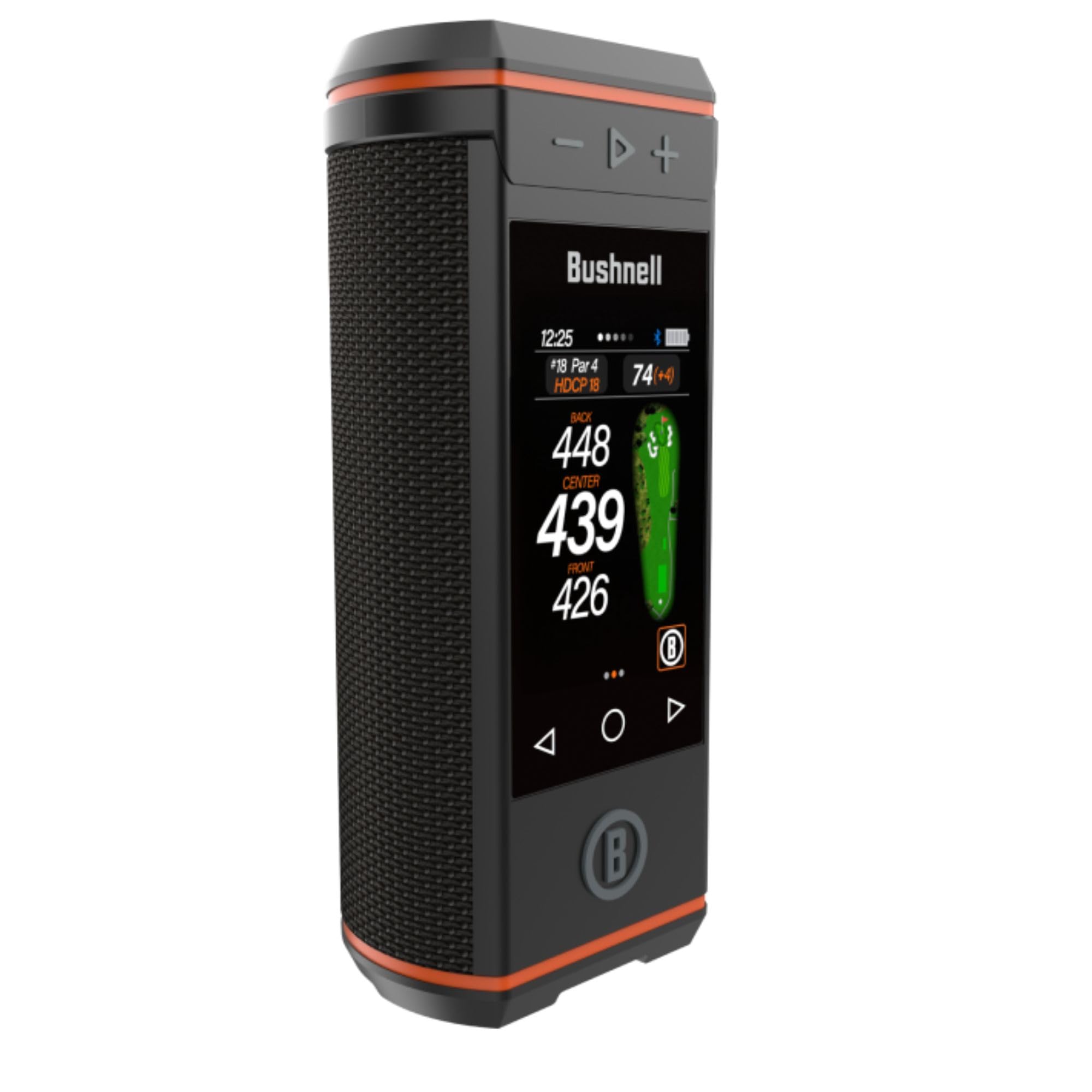 Bushnell Golf Wingman HD GPS Speaker | 3.5" Color Touchscreen, 360° Premium Audi