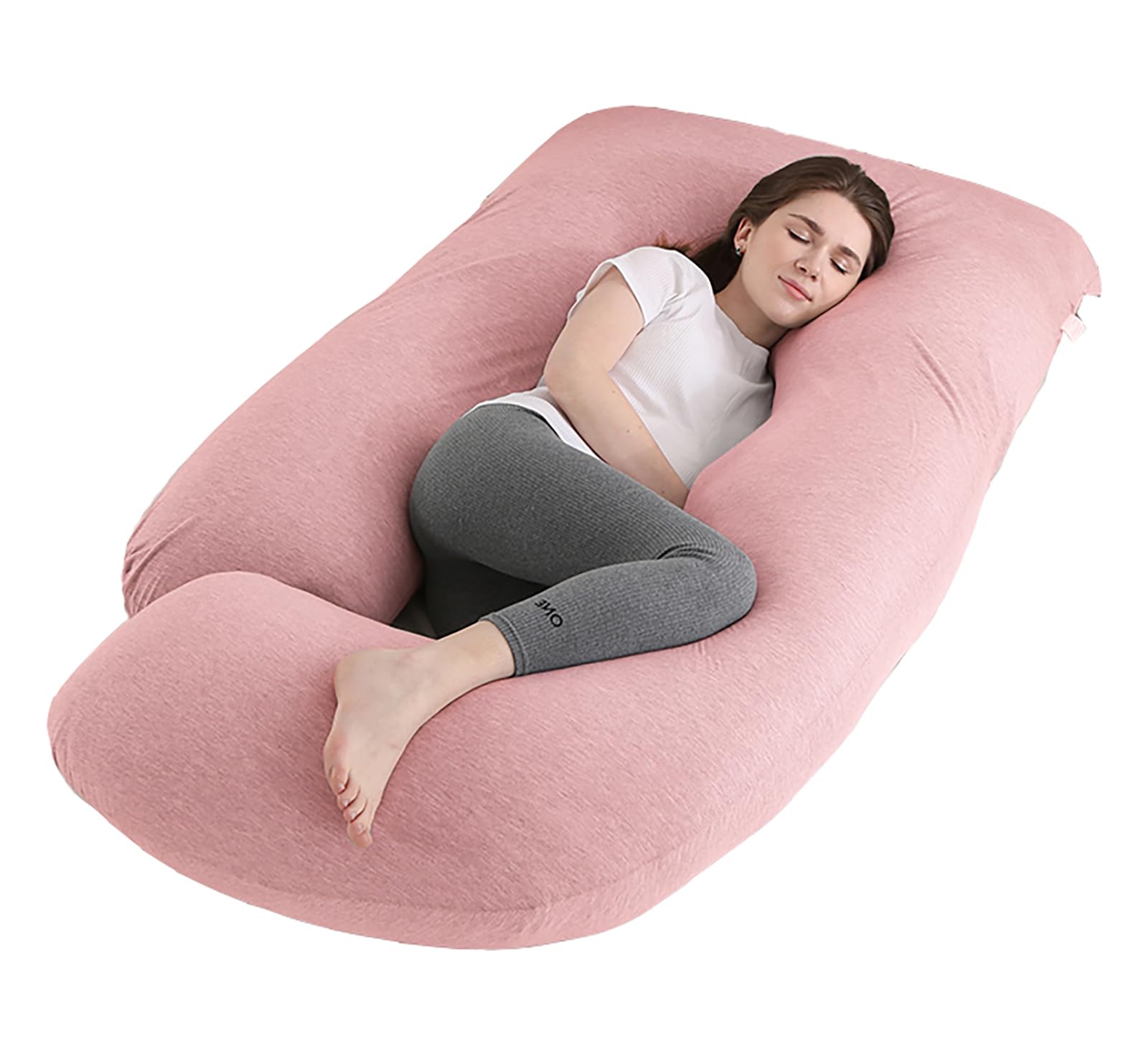 Jcickt Pregnancy Pillow for Sleeping, 59 in with Removable Washable Cover, Gentl