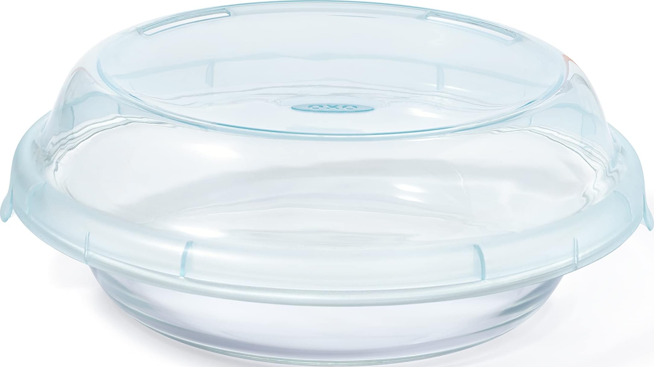 OXO Good Grips Glass Pie Plate | 9 in, Includes Leakproof Lid, Glass, Freezer-to