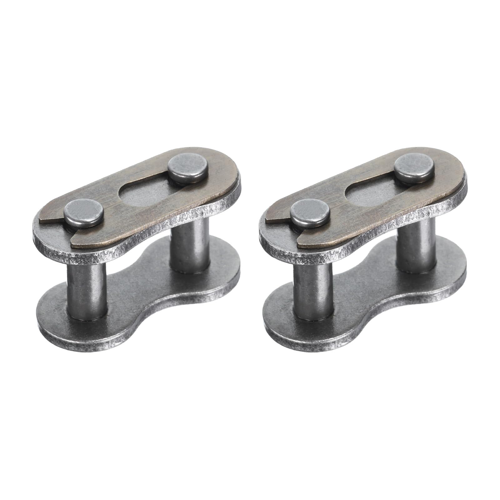 uxcell 2Pcs #520 Chain Master Connector Link Roller, 15mm Pitch Carbon Steel, St