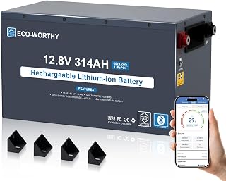 ECO-WORTHY 12V 314Ah EnergyRock LiFePO4 Batterie