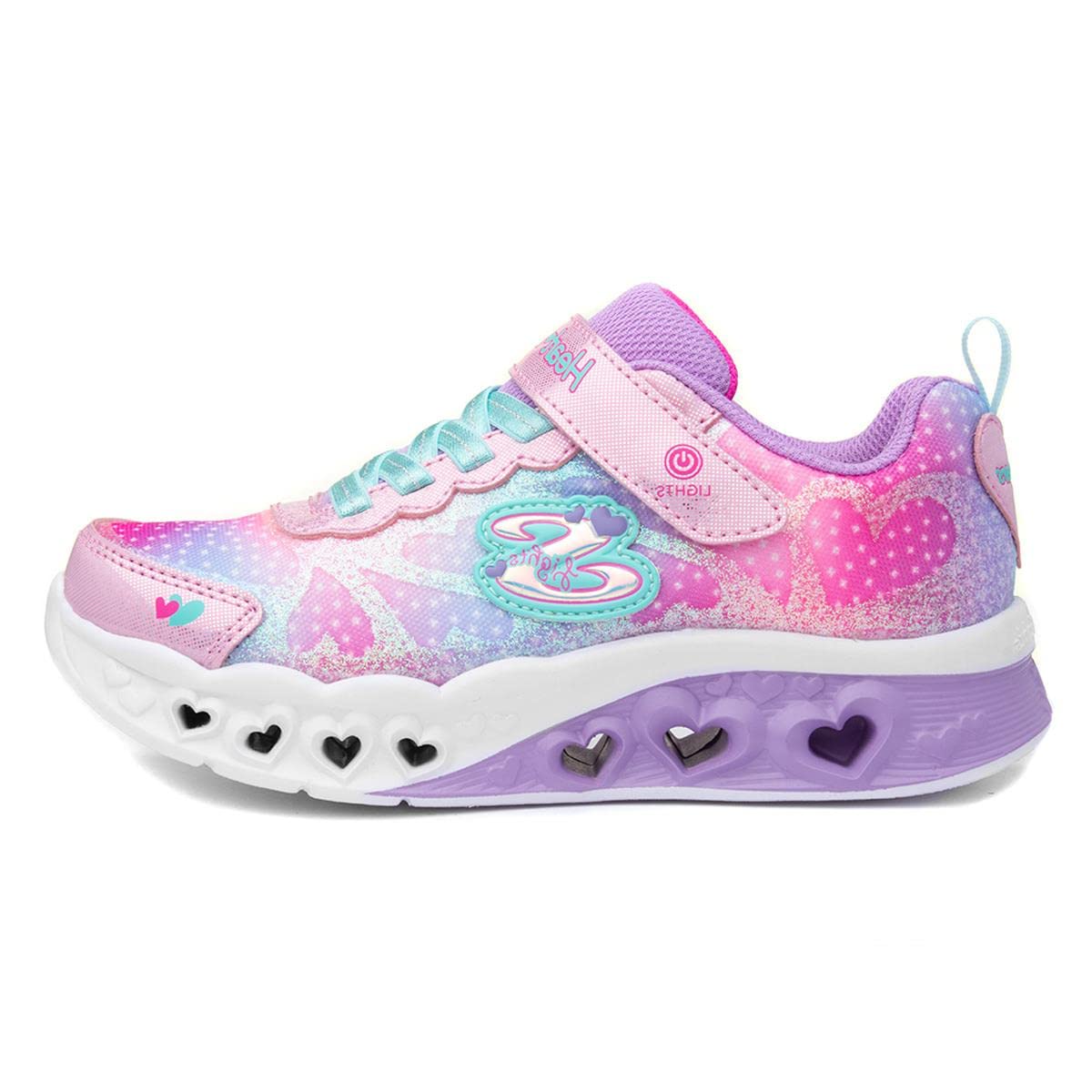 Skechers 21FLUTTER HEART LIGHTS-S Casual Shoes (302315l-pkmt) Selection 21.5