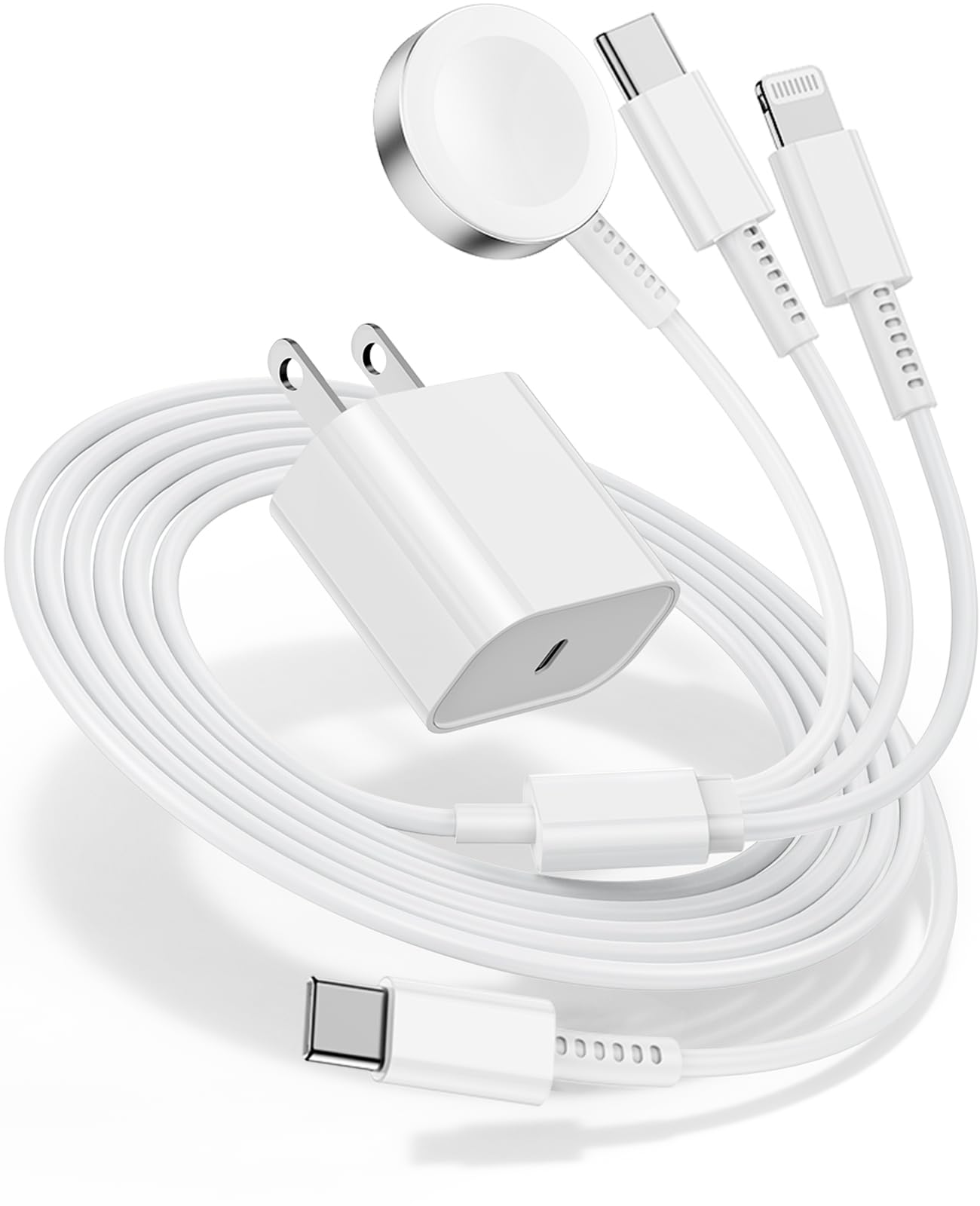 for Apple Watch Charger Fast Charging,3 in 1 Multi Chargers Cable with 20W USB C