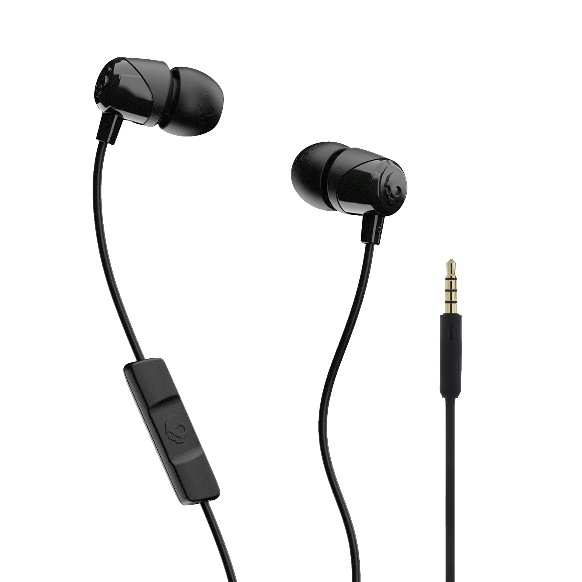 Skullcandy Jib Wired Earbuds with 3.5mm AUX Plug - Black | 3.5mm Wired Earbuds, 