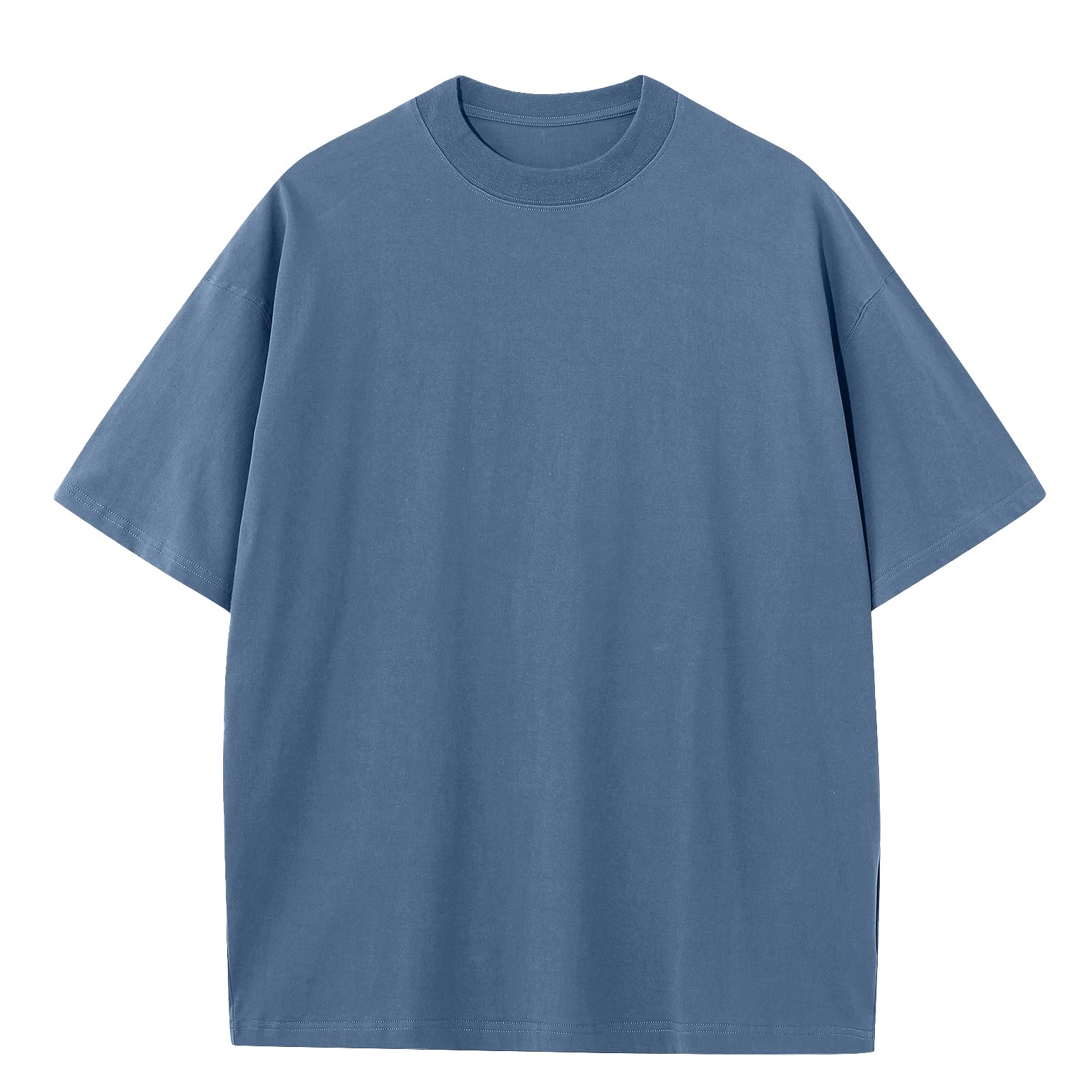 Men's Oversized T-Shirts Heavyweight Cotton Tee Crew Neck Short Sleeve T Shirts 