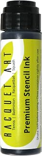 Racquet Art Premium Racquet Stencil Ink: Black, Red, White, Blue, Yellow, Silver, Green, Orange, Pink, Purple