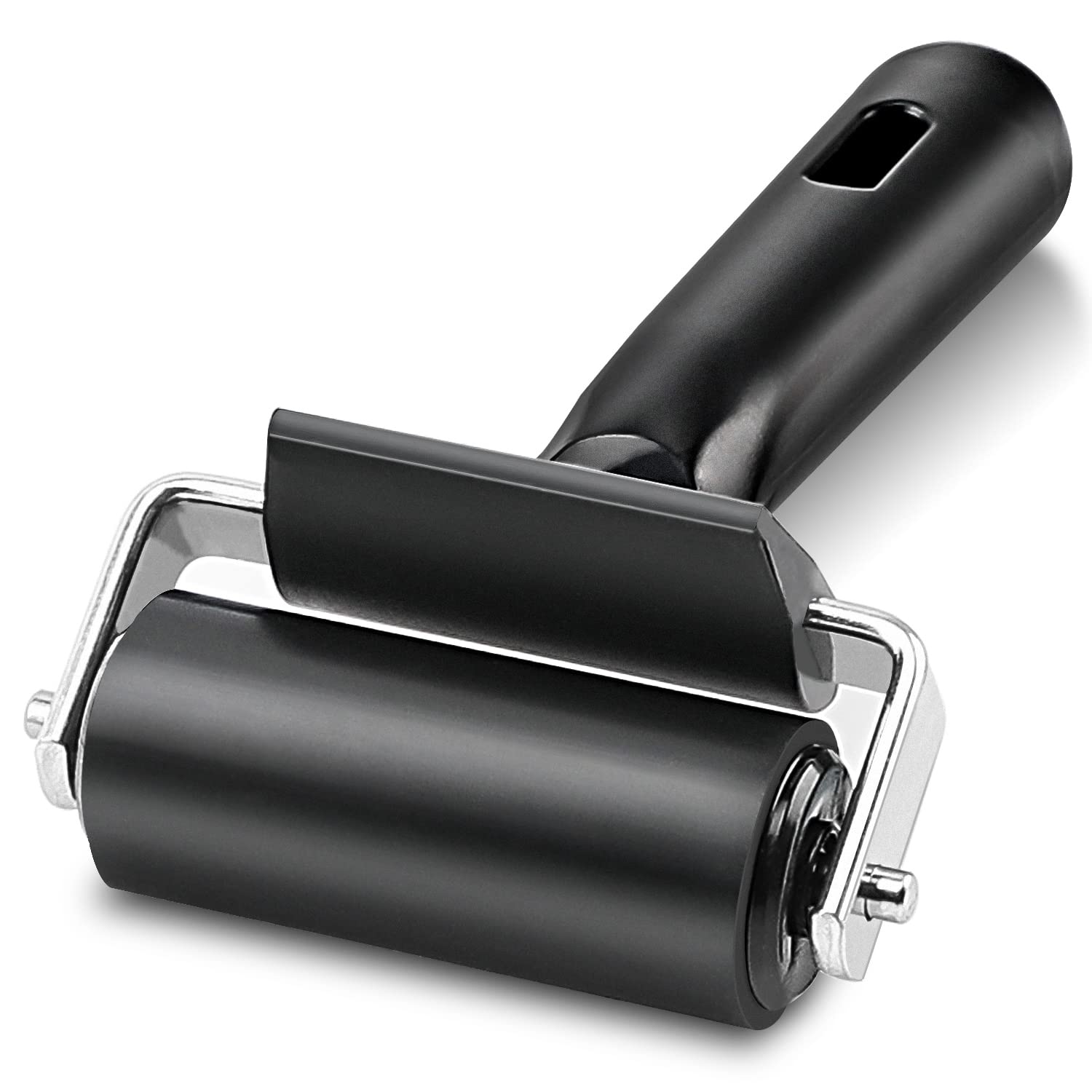 Rubber Roller, Multifunctional Practical Brayer Tool (2.5-Inch, Black) | Ideal f