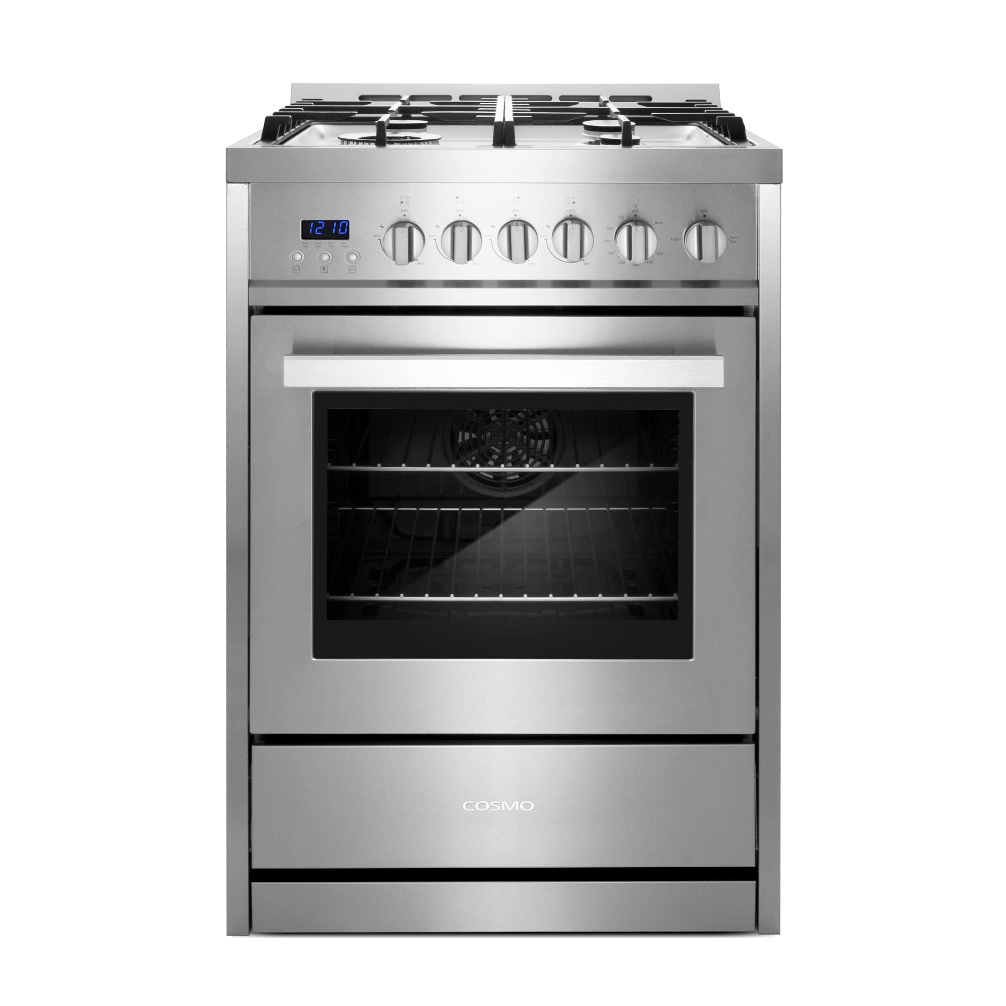 24 in. Nebula Coll 2.7 cu ft 4 Burner Gas Range Convection, Stainless Steel | Co
