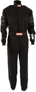 RaceQuip 110005RQP 110 Series 1-Pc Race Suit SFI 3.2A/1 - Black - Large