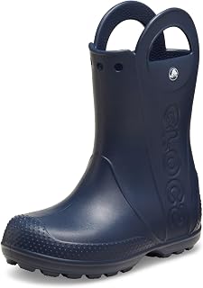 Crocs Kids' Handle It Rain Boots | Waterproof Slip On Shoes | Kids' Rain Boots
