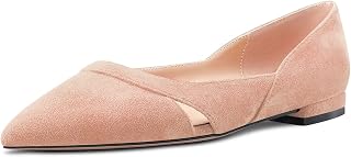 Castamere Women's Low Heel Pointed Toe Slip-on Pumps Wedding Classic 1cm Heels