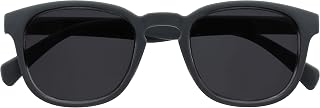 OPULIZE POP Classic Reading Sunglasses for Women Men,Tinted Lens with UV400 Protection,Scratch Resistant Round Chunky Frame with Spring Hinges, Matt Grey +1.50 (Pack of 1)