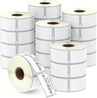 BETCKEY - 20 Rolls of 11355 Labels Compatible with DYMO S0722550, 19mm x 51mm, 10000 Universal Labels for DYMO LabelWriter 450, 4XL, NOT for 550 or 5XL