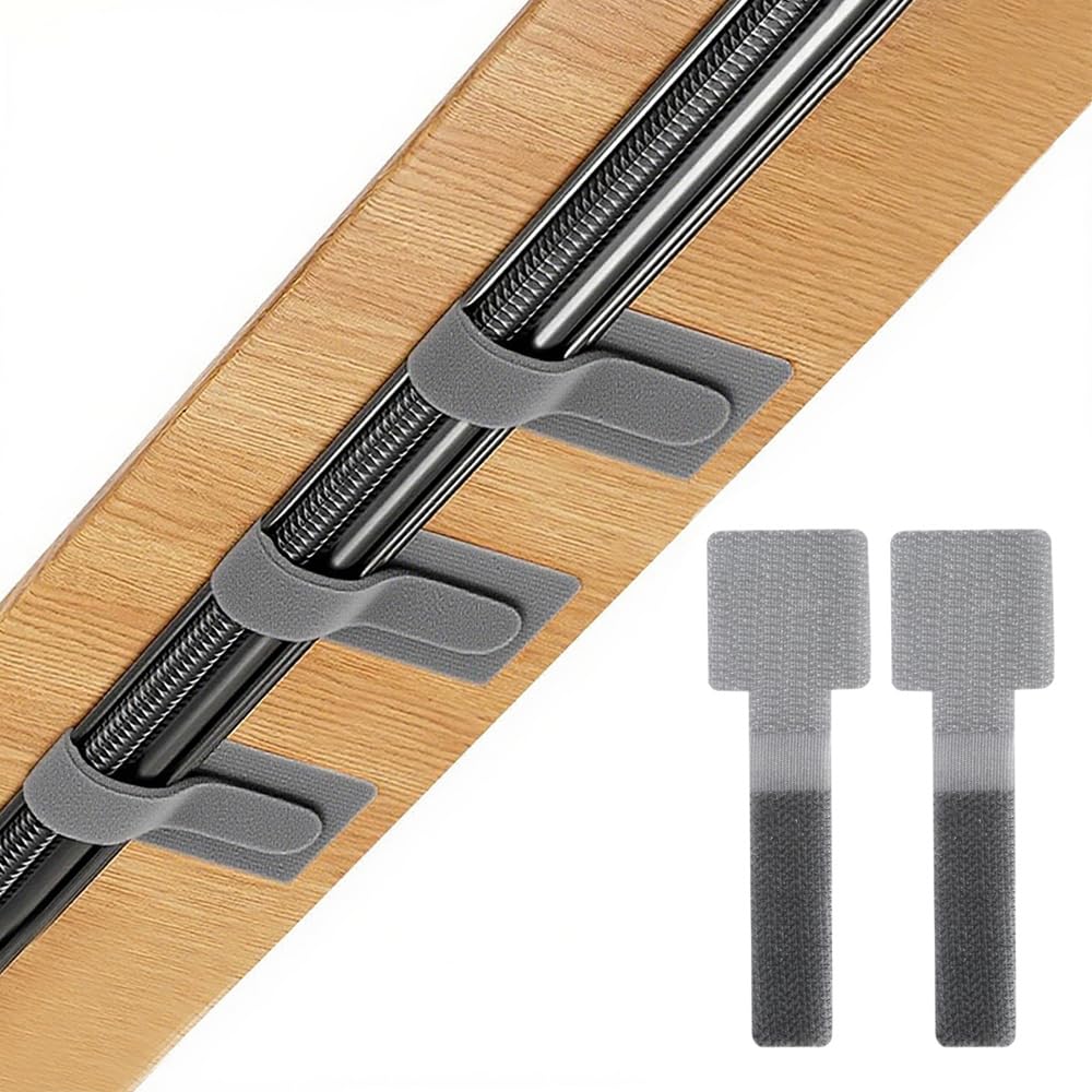 Self-Adhesive Cable Management Clips - 20 Pcs Self Adhesive Back Hook and Loop C