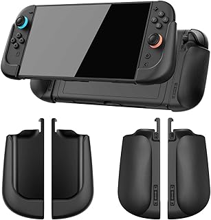 IFYOO NexGrip Ergonomic Grip Set for Nintendo Switch 2 Joycons, Grip Case Compatible with Joy Con 2 Controller, Compatible with Switch 2 Joycon, Switch 2 Accessories - Black