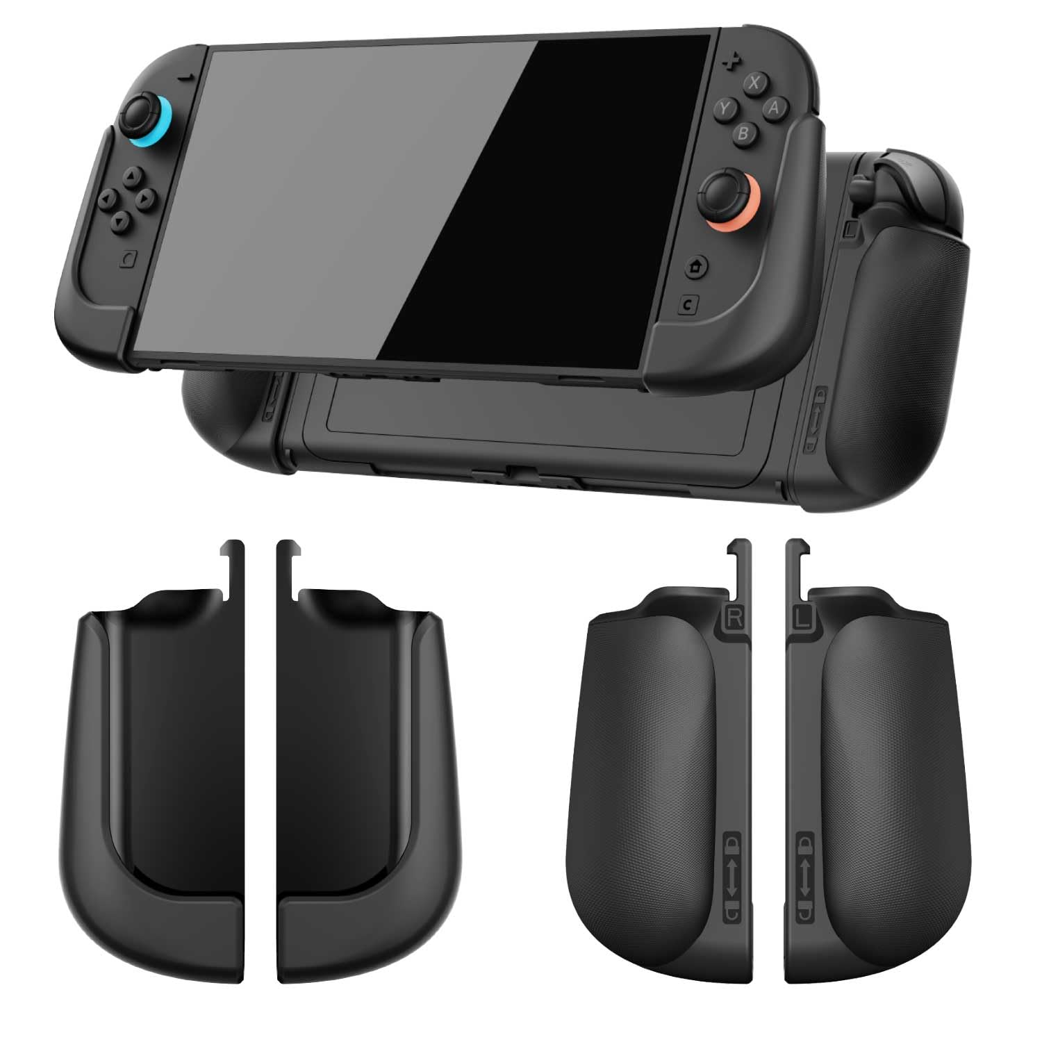 IFYOO NexGrip Ergonomic Grip Set for Nintendo Switch 2 Joycons, Grip Case Compat
