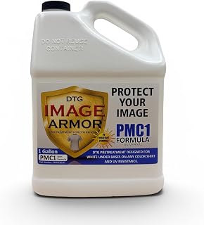 Image Armor PMC1 UV Stable pretreat for DTG Printing on Light, mid Tone and Dark Garments