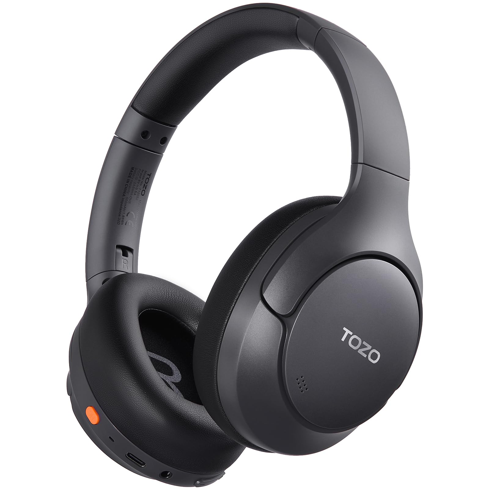 TOZO HT3 Hybrid Noise Cancelling Wireless Headphones, 90H Over Ear Headset | Hi 