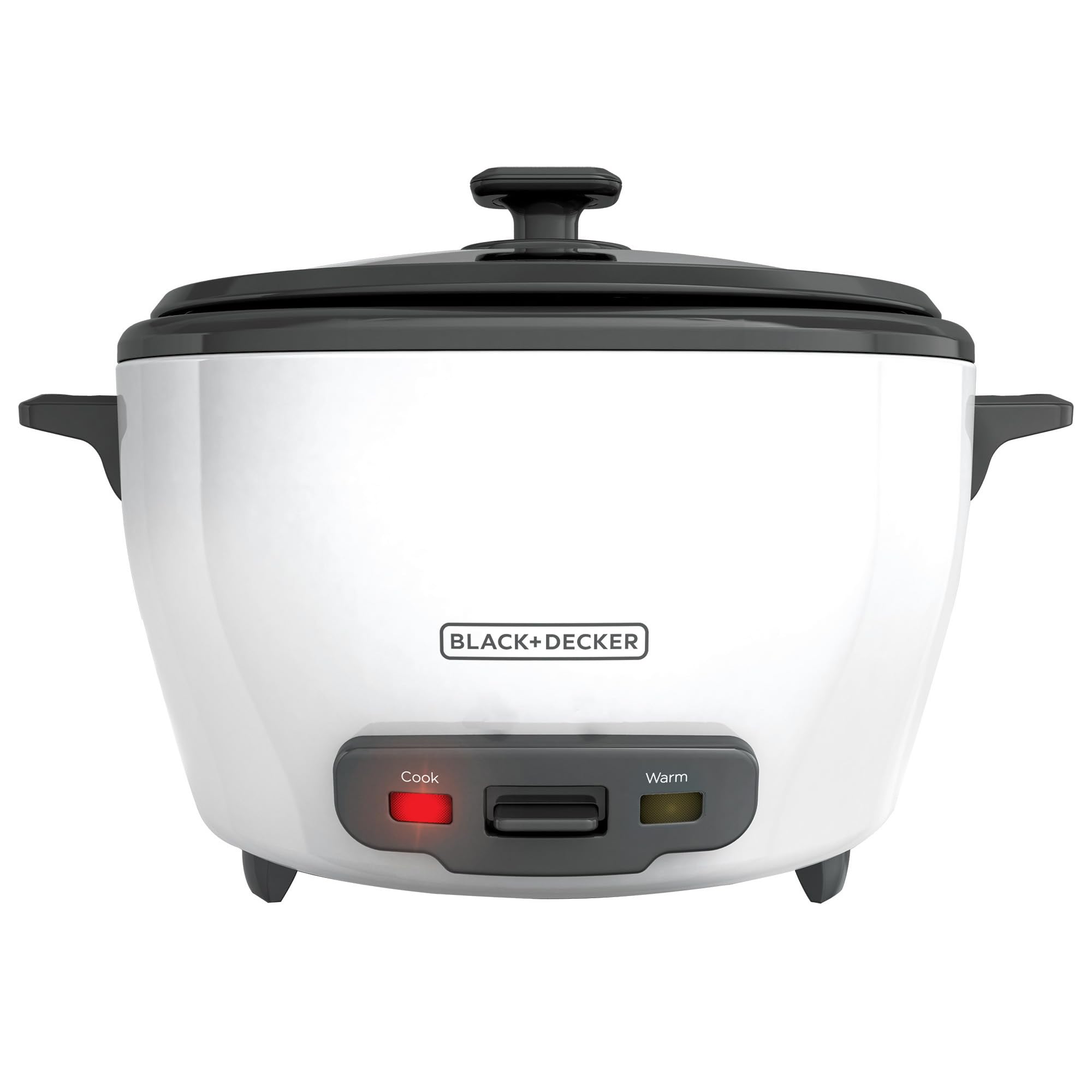 BLACK+DECKER Rice Cooker 6-Cup (Cooked) with Steaming Basket, Removable Non-Stic