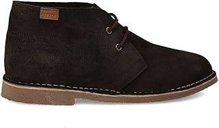 Desert Safari Boots in Leather for Men and Women. Made in Spain. Chukka Shoe in Split Leather Sport. Closure with Laces. Rubber Sole
