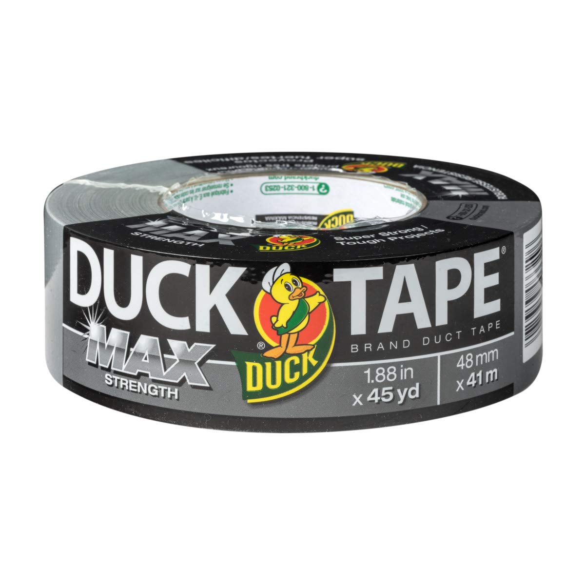 Duck Brand Max Strength Duct Tape - 1 Roll - Heavy Duty Hold - 1.88 Inch x 45 Ya