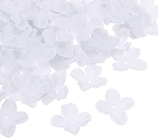 Artificial Flower Petals, 500 Pcs Fake Flowers Silk Petals Decoration Supplies for Wedding Bridal Party Event Decoration(White)