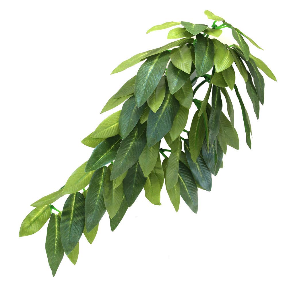 SLSON Reptile Plants Hanging Silk Terrarium Plant with Suction Cup for Bearded D