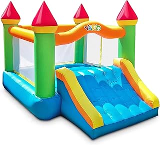 YARD Bounce House, Inflatable Bouncy House for Kids 3-6, 12ft x 9ft x 8ft | Bouncy Castle with Slide and Air Blower for Indoor / Outdoor Party, Jumping House with Extra Thick Material & Safety Netting