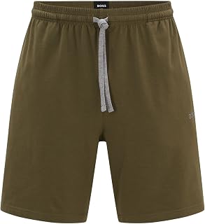 BOSS Herren Mix&Match Short CW Shorts aus elastischer Baumwolle mit Kontrast-Logo und Kordelzug