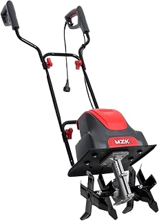MZK 12.5-Inch 10.5A Electric Tiller Cultivator,Garden Rototiller 8-Inch Depth