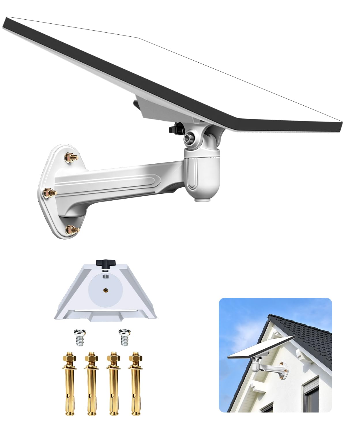 LOBOTOKO Starlink Mini Wall Mount, 360° Adjustable Bracket, Weatherproof | Heavy