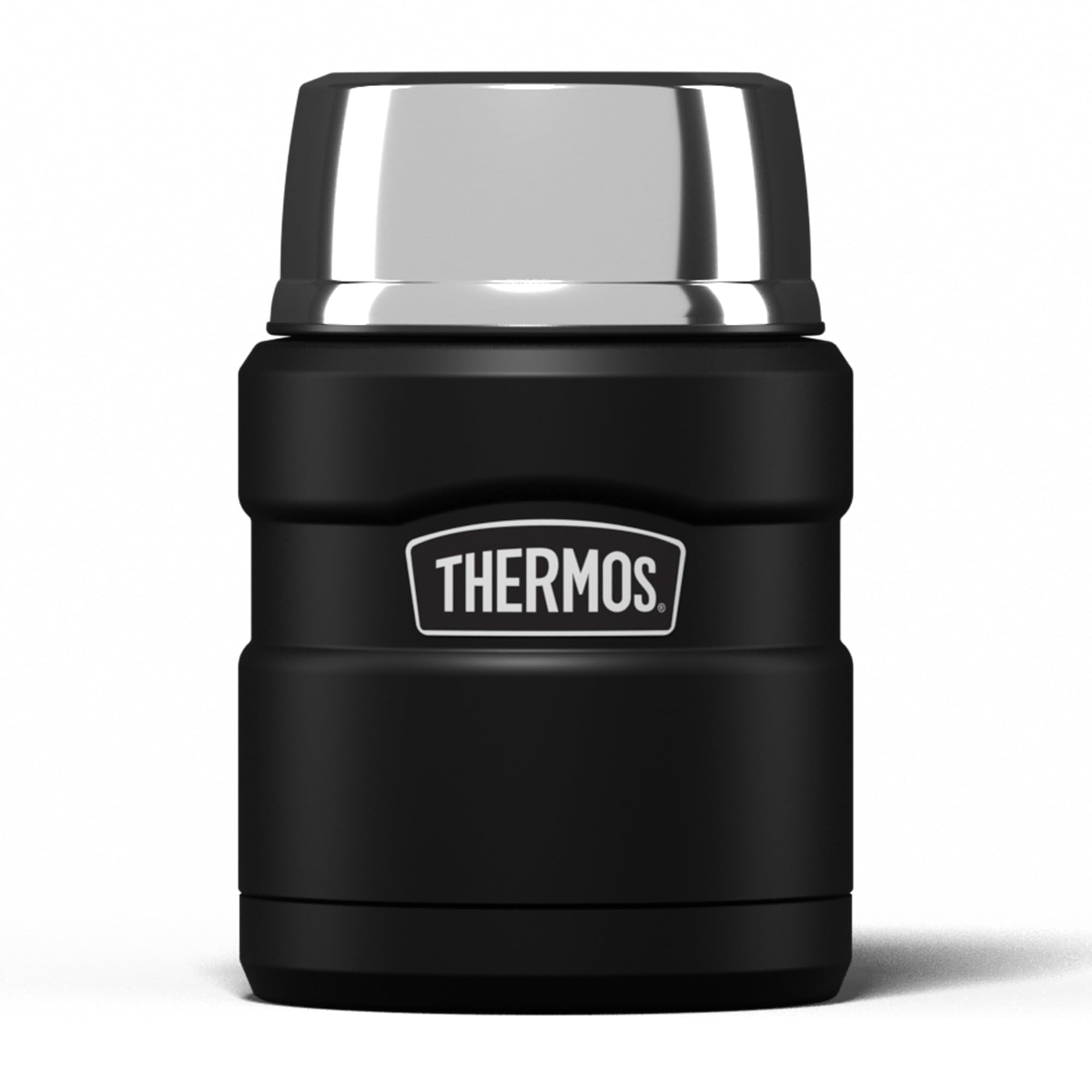 Thermos Stainless King Matt Black Food Flask (470ml) 9h Hot | 14h Cold | Thermal