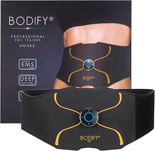 Bodify® EMS Abs Trainer Pro - Targeted Activation of the Abdominal Muscles! - Muscle activation - Abs Trainer - Training Device Abs Muscles - Abs Muscle Trainer for Men and Women The ORIGINAL