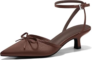 Coutgo Raso Gattino Tacchi Bassi con Fiocco Chiuso Punta Punta Corta Pompe Abito Festa di Nozze Scarpe