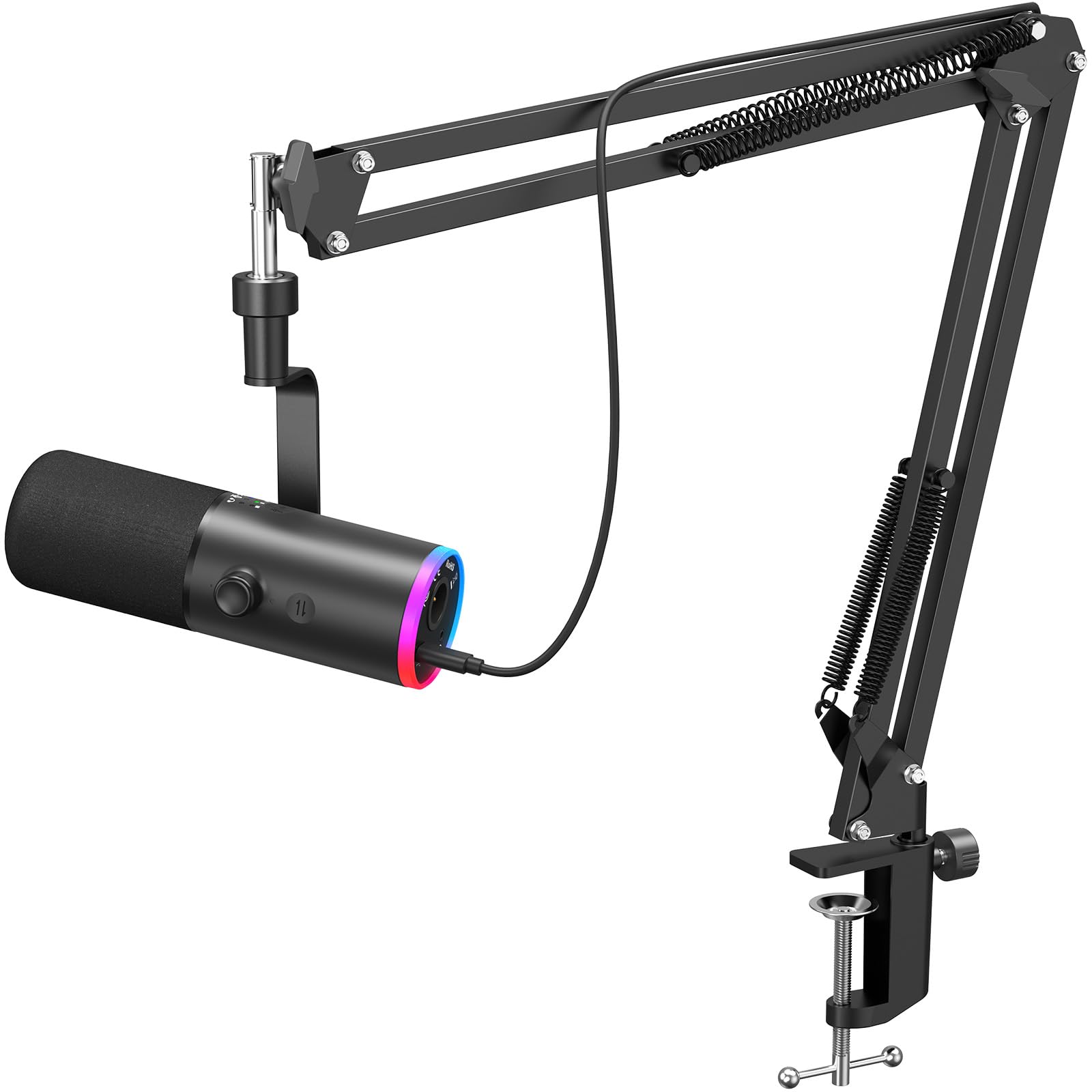 TONOR Dynamic Gaming Mic for PC, XLR/USB Streaming Cardioid Microphone with Arm 