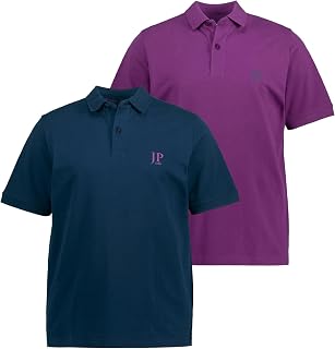 JP 1880 Pack of 2 Men's Piqué 1/2 T-Shirt Polo Shirts (Pack of 2)