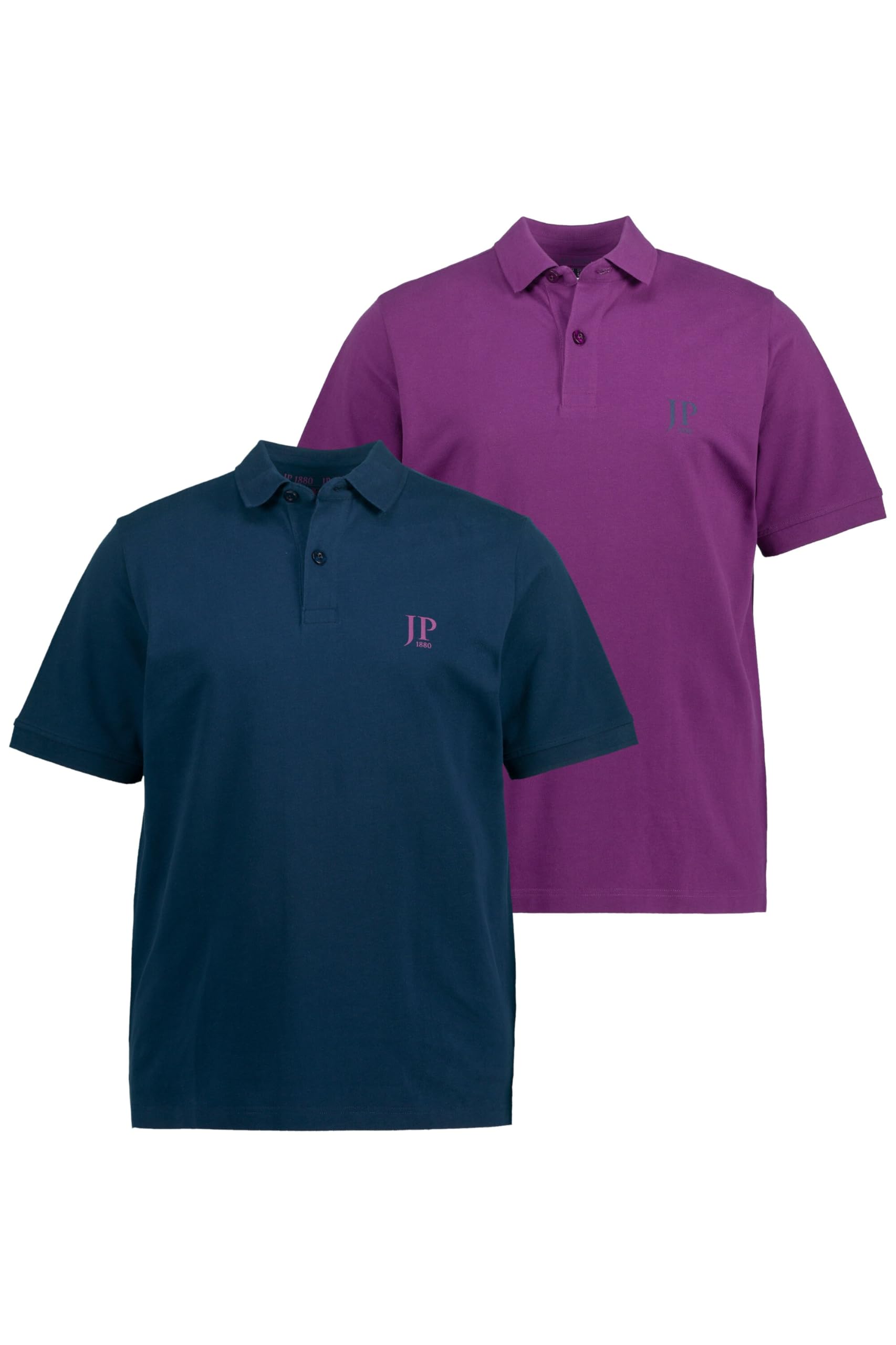 JP 1880 Pack of 2 Men's Piqué 1/2 T-Shirt Polo Shirts (Pack of 2)