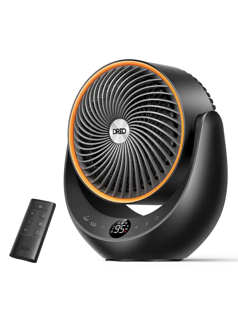DREO - 13 in. Portable 3D Osc Ceramic Convection Electric Space Table Heater, w/