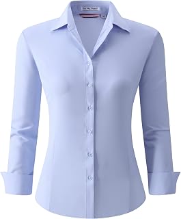 Alex Vando Women's Regular Fit Long Sleeve Stretch Work Shirt