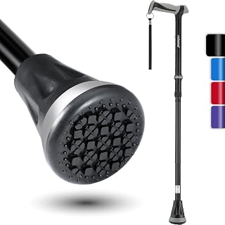 REHAND Walking Cane - Foldable, Adjustable, Collapsible Walking Canes for Men & Women, Heavy Duty All Terrain Tip, with Travel Bag | Walking Sticks for Seniors & Adults