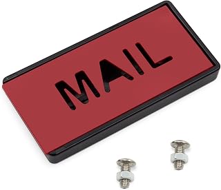 Mailbox Flag Replacement Kit, Red Front Mount for Brick & Stone Mailboxes | Red plastic mailbox flag replacement, front mount design for brick stone mailboxes