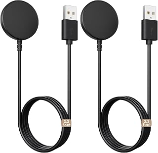 2 Pack for Samsung Galaxy Watch Charger Compatible with Watch 8/8 Classic | for Samsung Watch Ultra/7/6/6 Classic/5/5 Pro/4/4 Classic/3/Active/FE USB A Charging Docks Magnetic (Not for 9/Ultra 2)