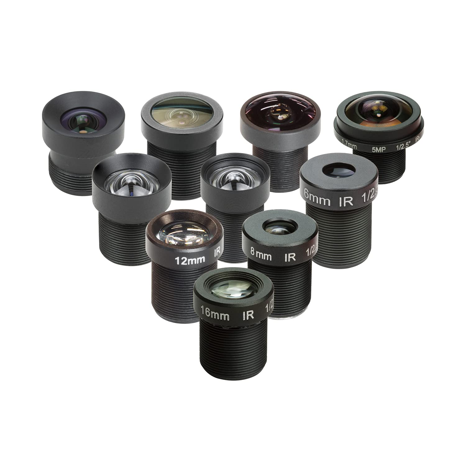 Arducam M12 Lens Set for USB Camera(1/2.7” 1/2.8″ 1/2.9″), Telephoto, Macro, Wid