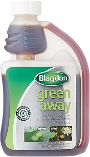 Blagdon Green Away Pond Water Treatment, Clears Green Water and Suspended Algae Particles, Natural, Plant Friendly, Safe for Fish, 250 ml, Treats 5,000 Litres of Water