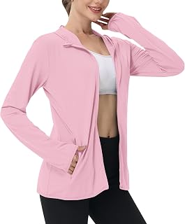 Women's UPF 50+ Sun Protection Jacket Full Zip Lightweight Long Sleeve Athletic Hoodies Quick Dry Outdoor Shirt 2026