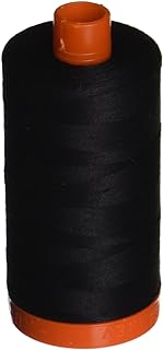 Aurifil A1050-2692 Mako Cotton Thread Solid 50WT 1422Yds Black