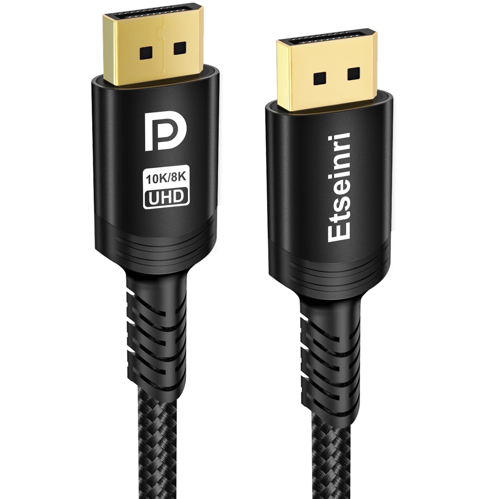Etseinri DisplayPort Cable 3M, Display Port Cable HDCP DSC1.2 8K 60Hz 4K 165Hz 1