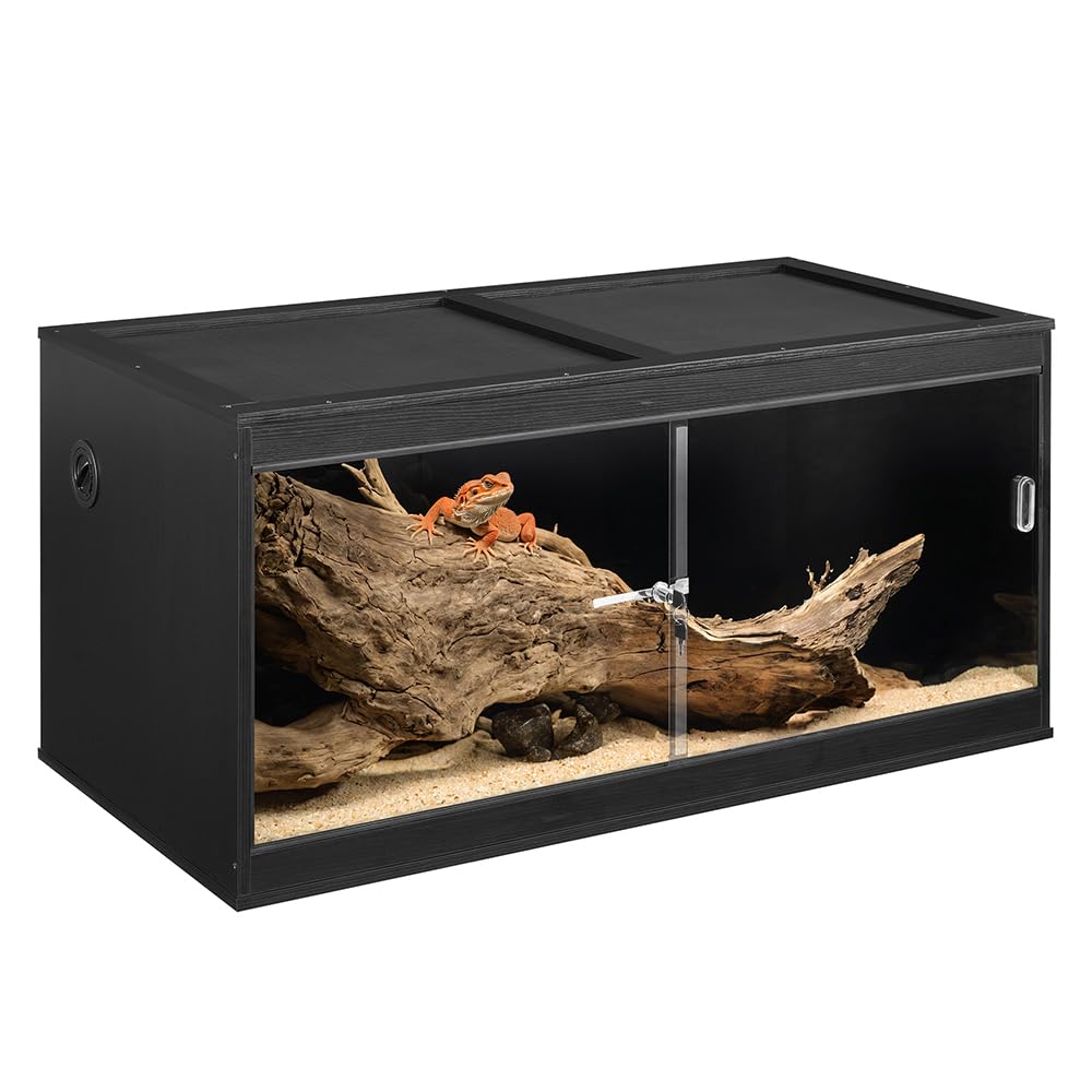 unipaws 110 Gallon Reptile Tank for Lizards, Bearded Dragon Enclosure Cage | 47"