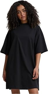 URBAN CLASSICS Women's Dress Short Sleeve Oversize 100% Organic Cotton Summer Dress Casual Dress Available in Various Colors and Sizes XS - 5XL